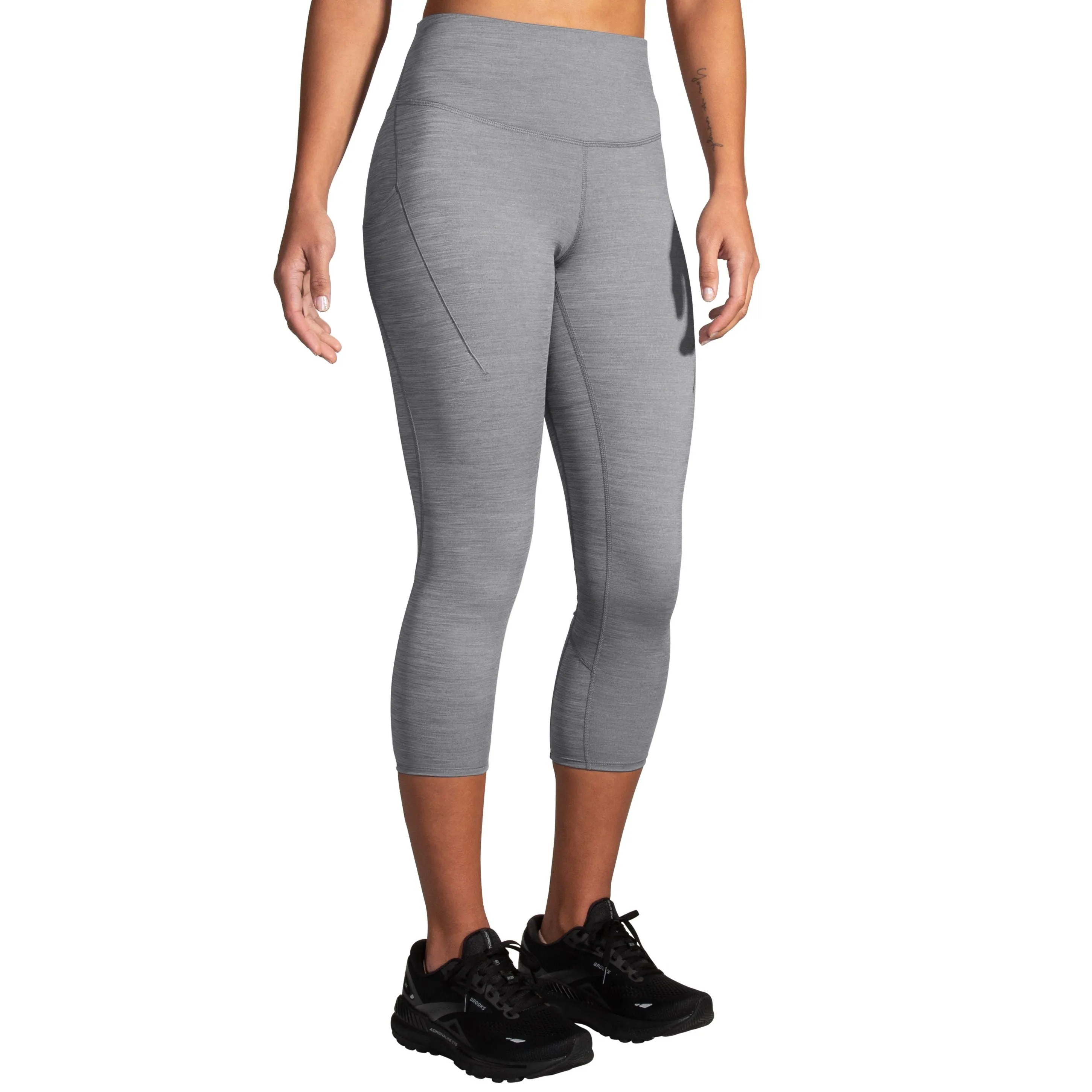 Brooks | Spark Capri | Women's | Heather Charcoal