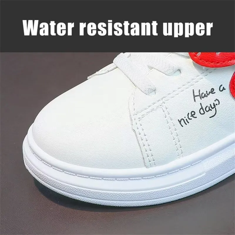 Kids Girl Cartoon Strawberry Casual Sneakers for School Walking Running Travel