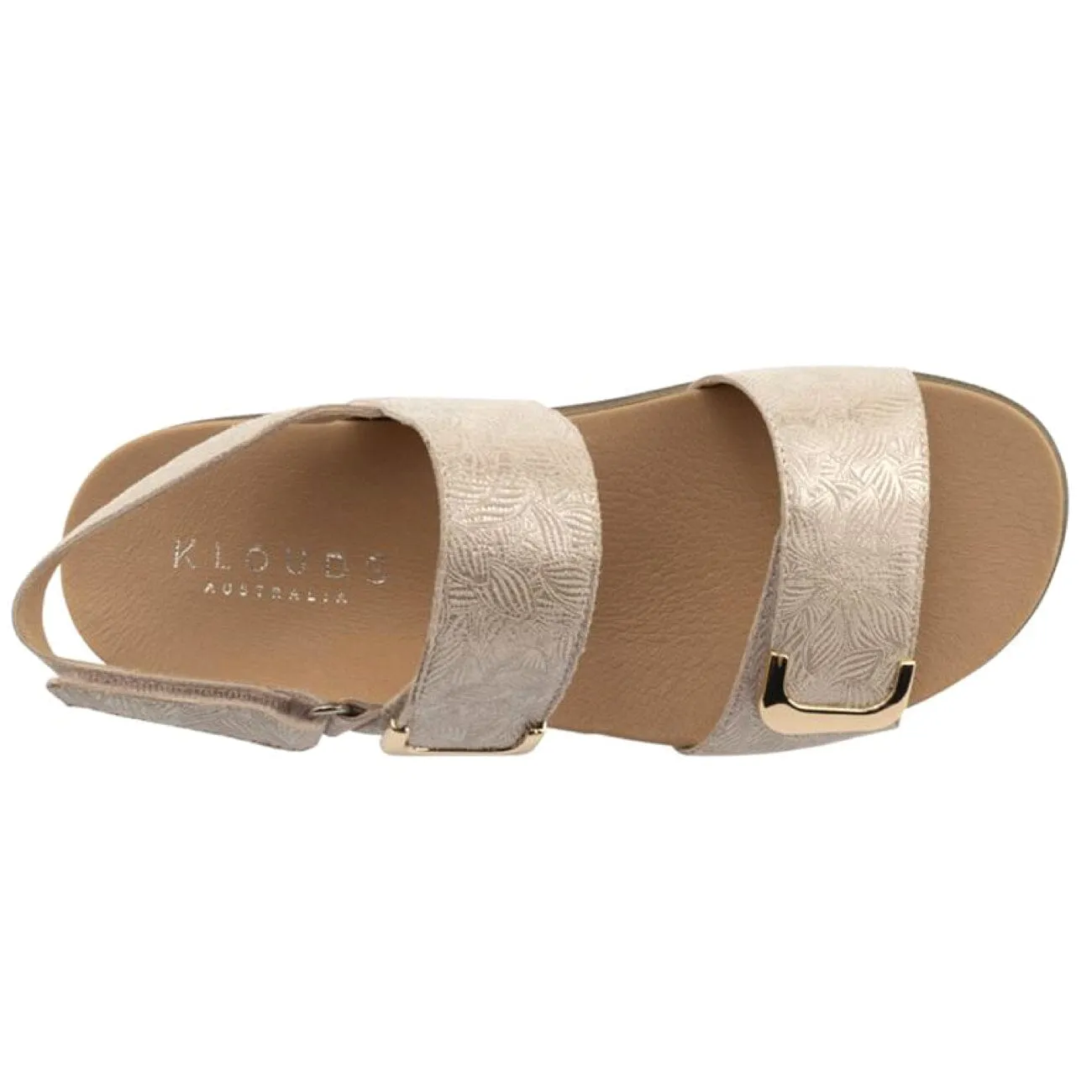 Klouds Elegance Sandal Leather Rose Print