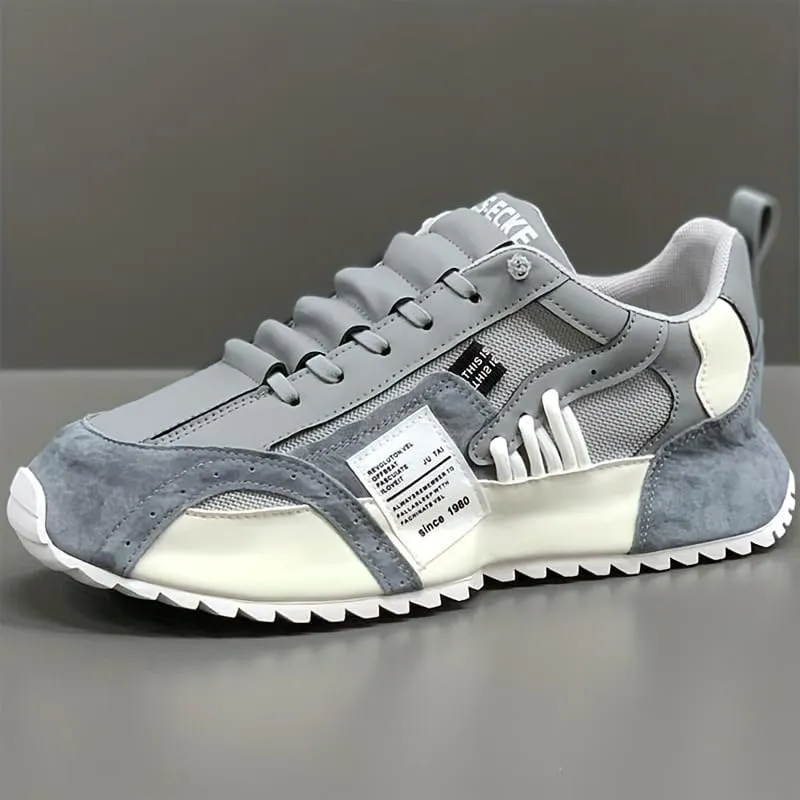 Men's lace up Sports Shoes, Outdoor Walking, Jogging, Camping Platform Shoes, Seasonal Men's Fashionable Running Shoes
