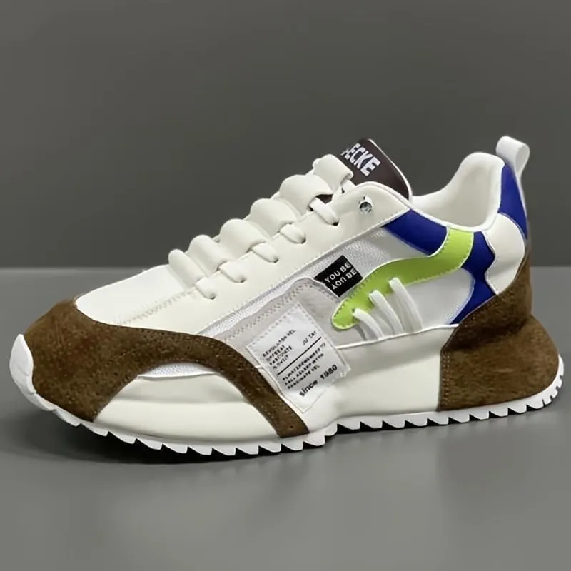 Men's lace up Sports Shoes, Outdoor Walking, Jogging, Camping Platform Shoes, Seasonal Men's Fashionable Running Shoes