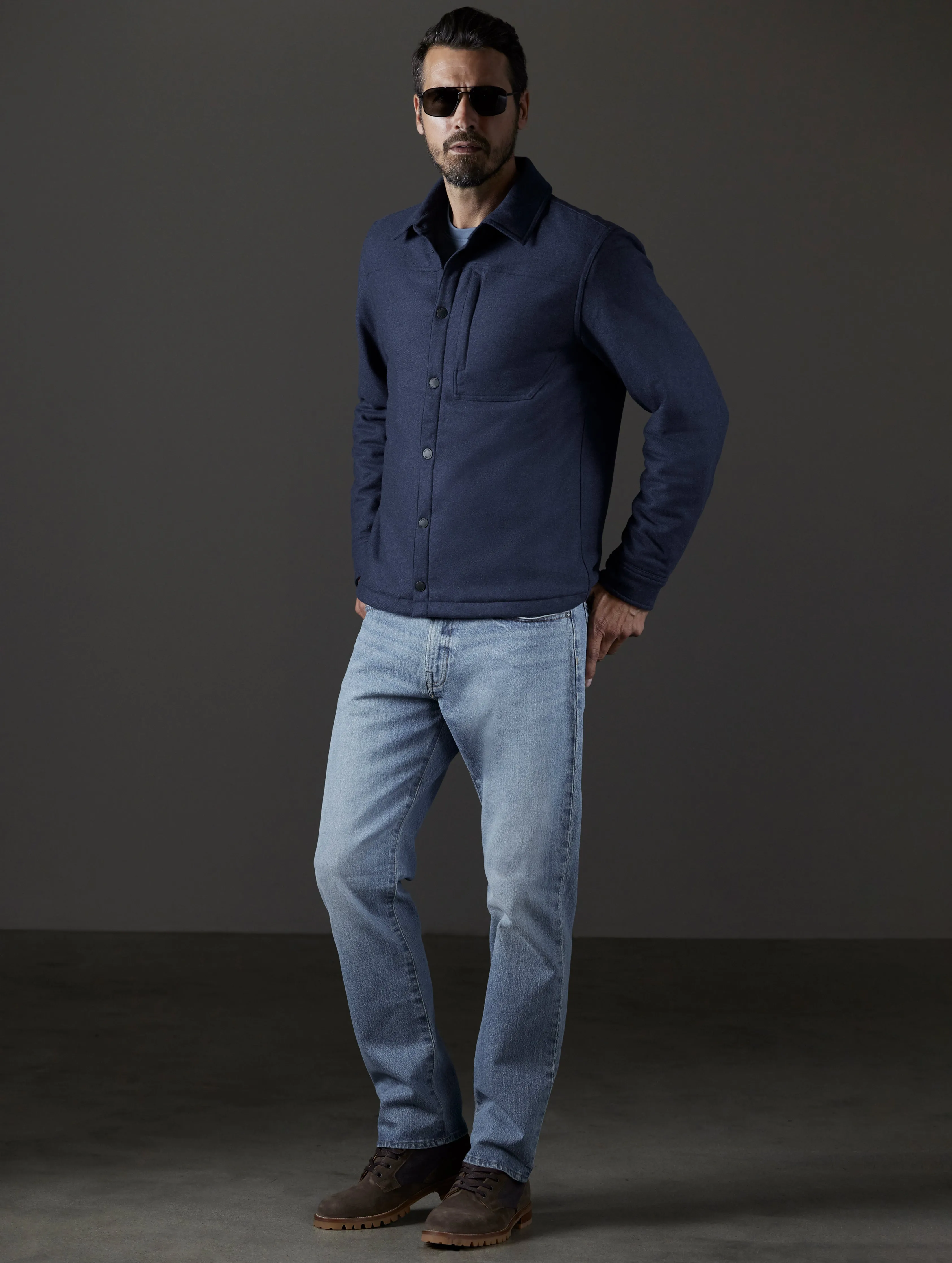 Nova Insulated Button-Down - Total Eclipse Heather