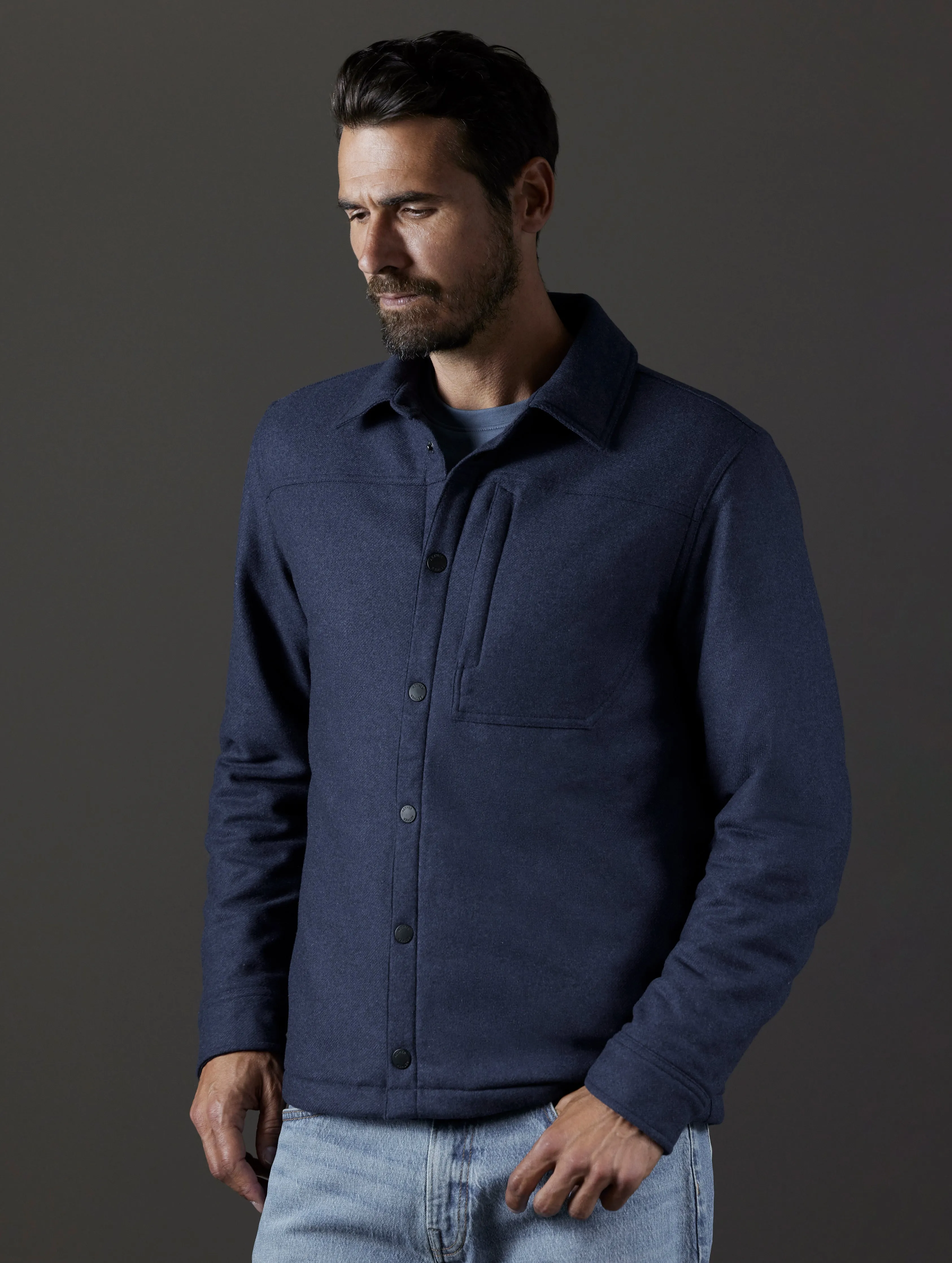 Nova Insulated Button-Down - Total Eclipse Heather