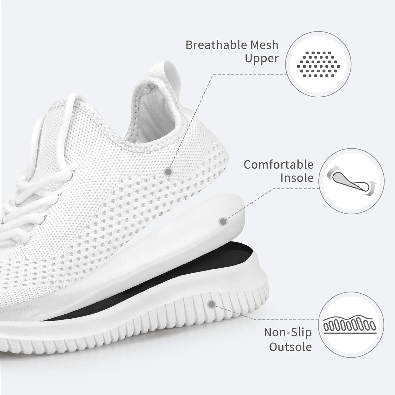Rospick Women's Sneaker,Walking