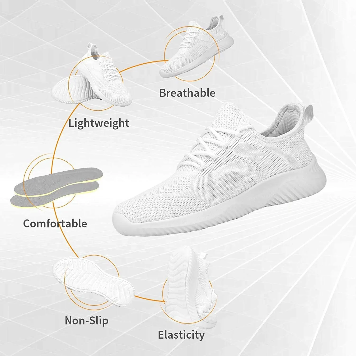 Rospick Women's Sneaker,Walking