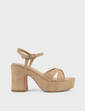 SIREN MISTY RAFFIA PLATFORM