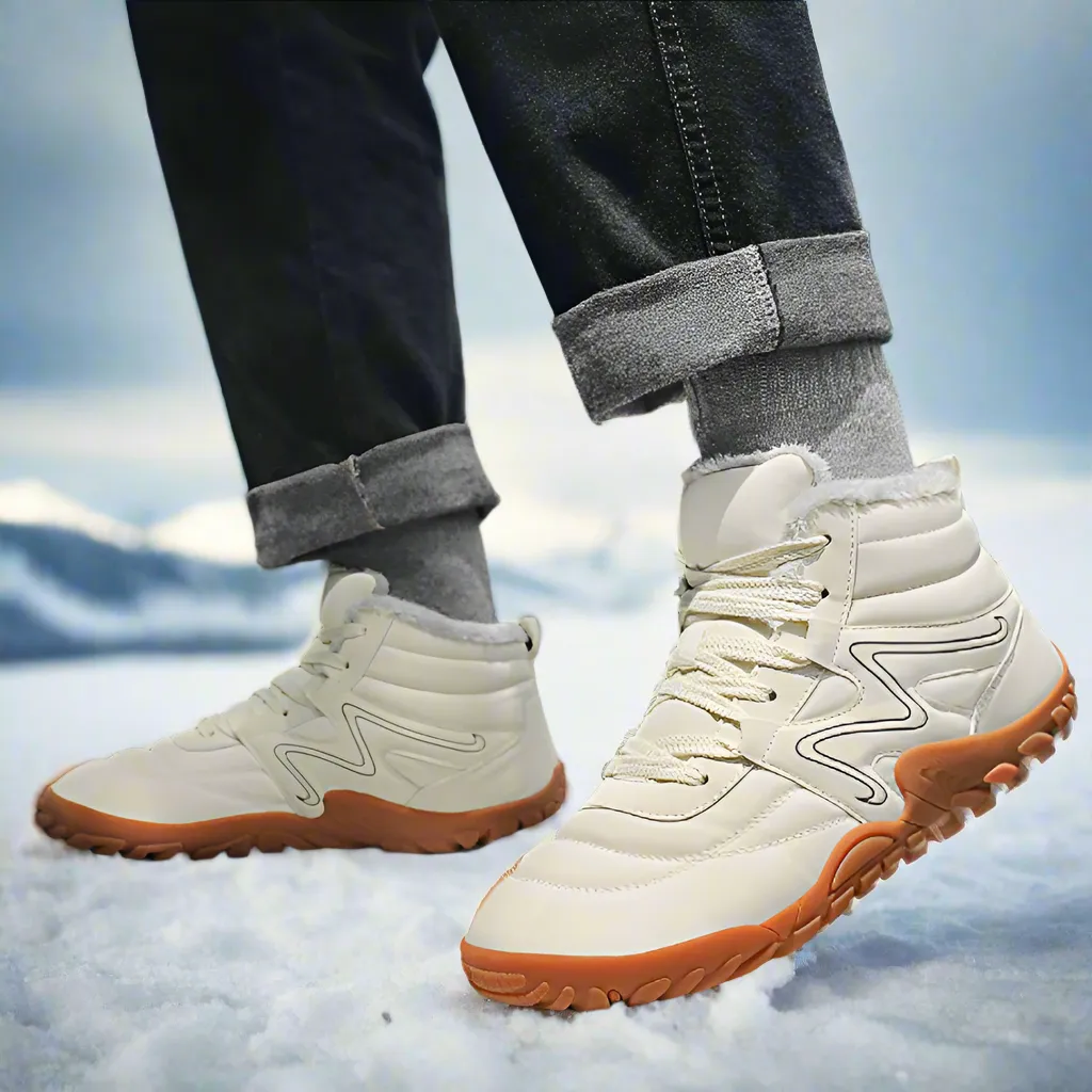 SooFeet Men Orthopedic Boots Waterproof Warm Trendy Winter