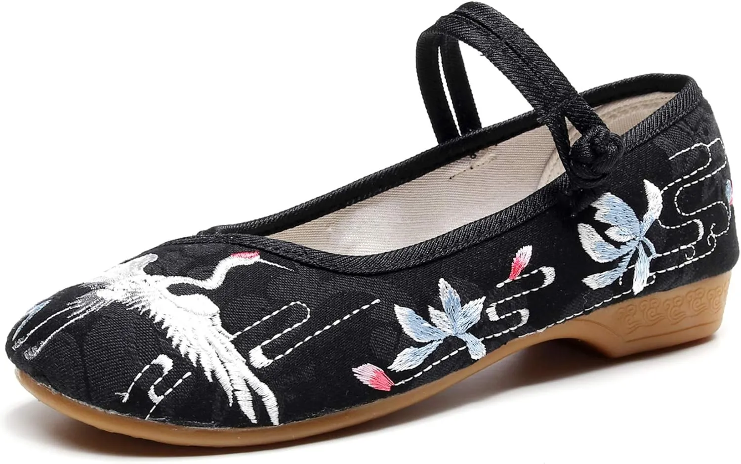 Stunner Women's Vintage Embroidered Shoes Comfortable Flat Shoes Mary Jane Shoes