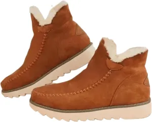 Trending Winter Boots For Women 2024 Snow Boots with Fur Lined Warm Slip On Casual Fuzzy Loafers Shoes Ankle Booties