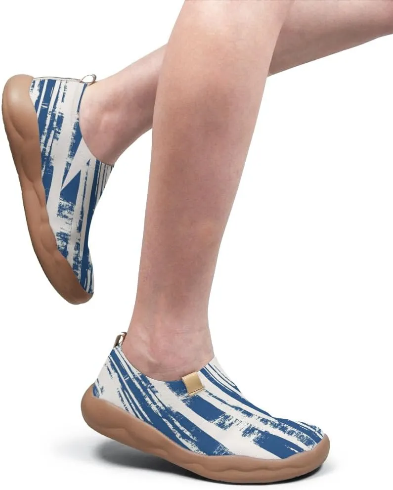 Women's Art Travel Shoes Slip-on Loafers Comfortable, Light and Fashionable Knitted Sneakers