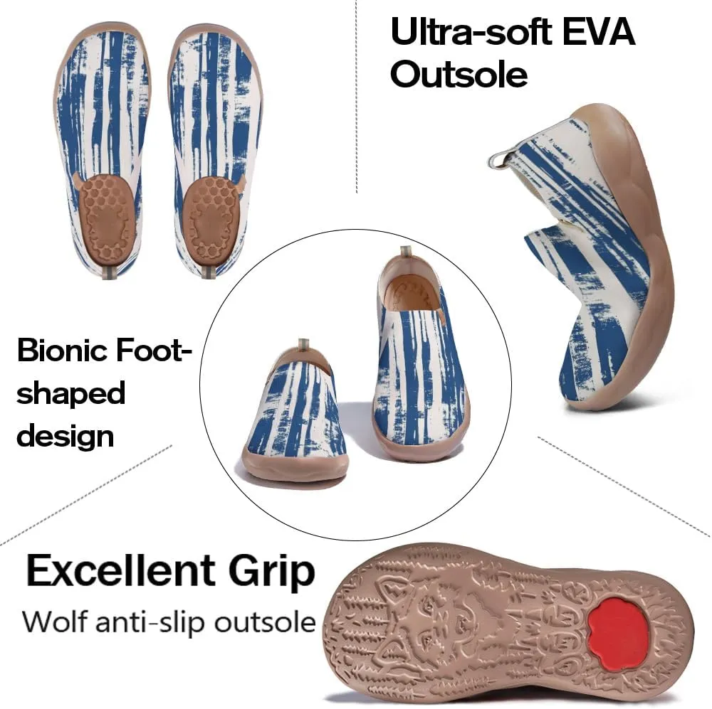 Women's Art Travel Shoes Slip-on Loafers Comfortable, Light and Fashionable Knitted Sneakers