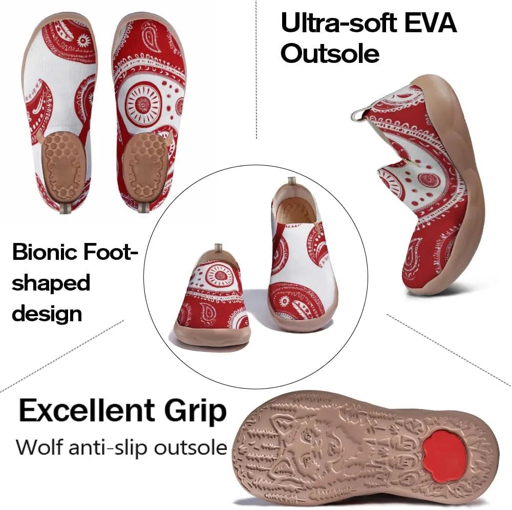 Women's Art Travel Shoes Slip-on Loafers Comfortable, Light and Fashionable Knitted Sneakers