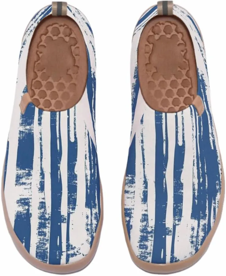 Women's Art Travel Shoes Slip-on Loafers Comfortable, Light and Fashionable Knitted Sneakers
