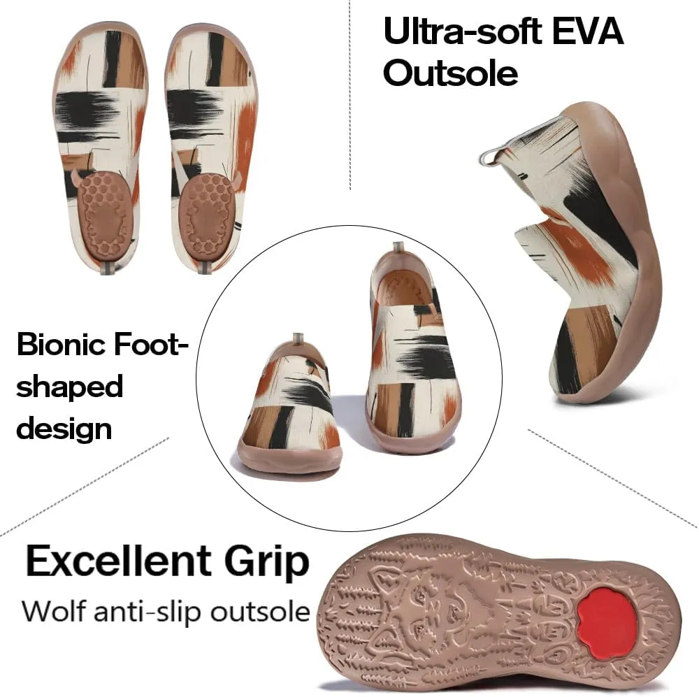 Women's Art Travel Shoes Slip-on Loafers Comfortable, Light and Fashionable Knitted Sneakers